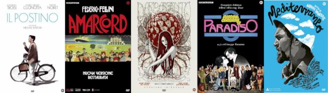 Il Postino, Amarcord,4 mosche di velluto grigio,Nuovo cinema Paradiso, Mediterraneo Nuove edizioni speciali home video di Il Postino, Amarcord,4 mosche di velluto grigio,Nuovo cinema Paradiso, Mediterraneo