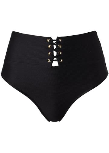 Bikini modello slip a vita alta nero Calzedonia