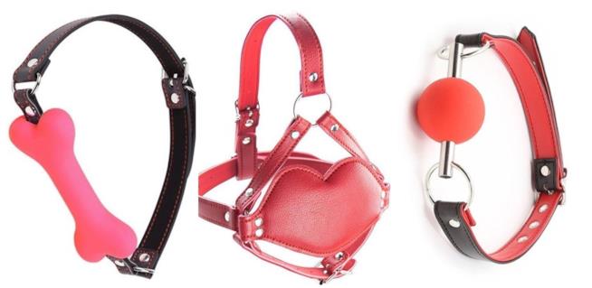 Mouth gag: maschere varie fogge con morsetti per BDSM Attrezzature viso per pratica BDSM