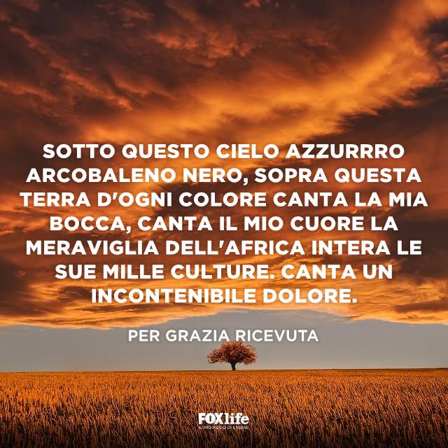 Canzone Per Grazia Ricevuta Paesaggio di campagna al tramonto