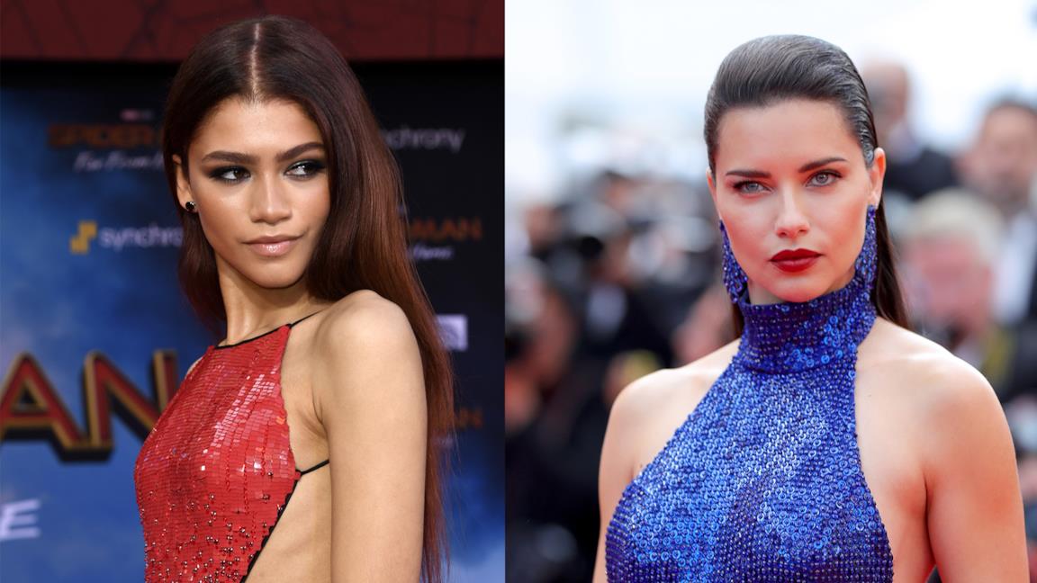 Collage tra Zendaya e Adriana Lima