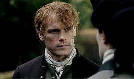 Jamie fa un'offerta spiazzante a Lord Grey in Outlander Sam Heughan e David Berry in Outlander