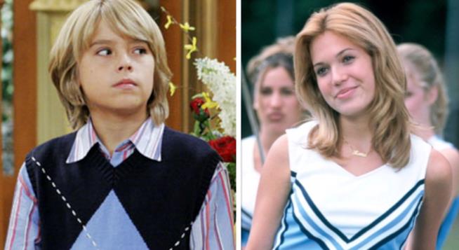 Le star e le loro foto di quando erano giovani Cole Sprouse in Zack e Cody al Grand Hotel/Mandy Moore in Pretty Princess