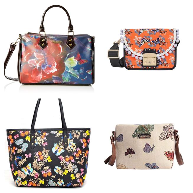 Borse con la stampa farfalle di moda per l'estate 2018 Colorate e con le stampe, le borse di tendenza per l'estate 2018