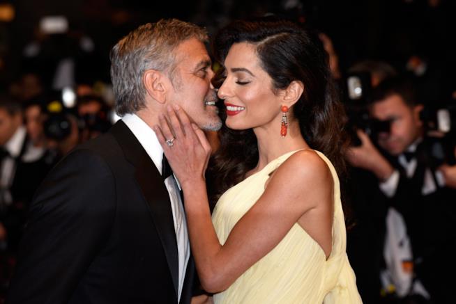 George Clooney e la moglie Amal a Cannes George Clooney insieme alla moglie Amal