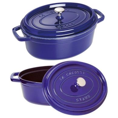 Staub Casseruola Ovale, 29 cm, Blu Scuro
