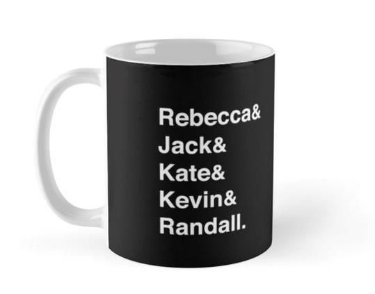 La tazza This Is Us La tazza con i nomi dei protagonisti di This Is Us