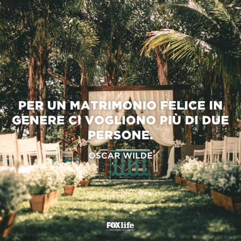Frase matrimonio felice Giardino allestito per matrimonio