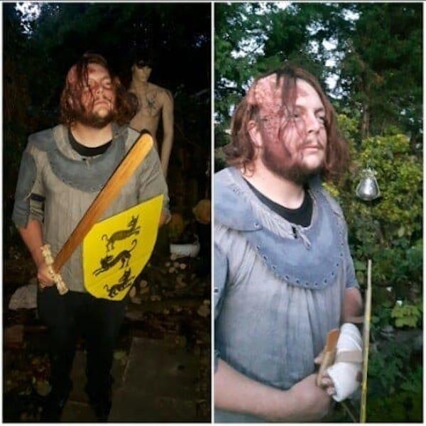 Halloween, i costumi di Game of Thrones Sandor, il suo costume per Halloween