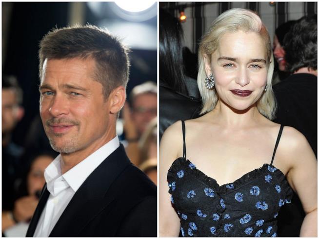 Brad Pitt disposto a pagare 120mila dollari per una puntata di Game of Thrones con Emilia Clarke Brad Pitt ed Emilia Clarke