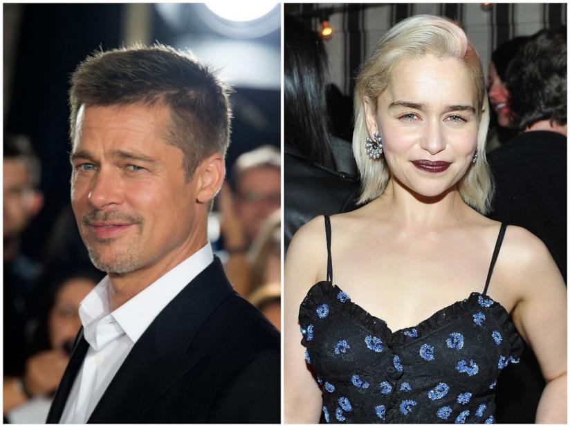 Brad Pitt disposto a pagare 120mila dollari per una puntata di Game of Thrones con Emilia Clarke Brad Pitt ed Emilia Clarke