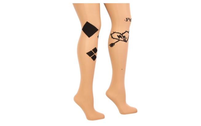 Calze tatoo Collant tatoo a tema Suicide Squad