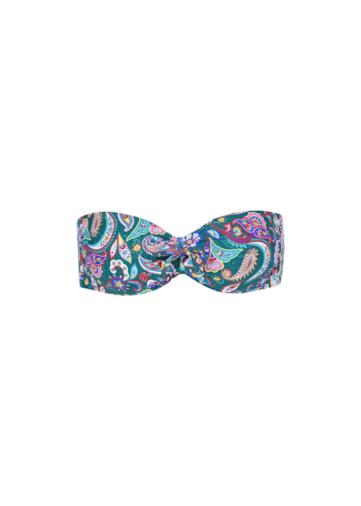 Bikini a fascia imbottito fantasia floreale