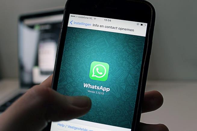 WhatsApp, aggiornamento e introduzione della pubblicità Uno smartphone con WhatsApp