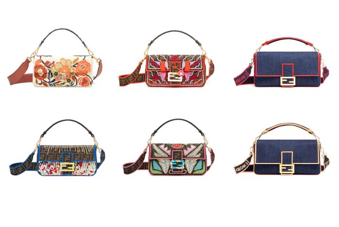 Fendi Baguette, i modelli con fantasia Fendi Baguette, sei modelli con fantasia