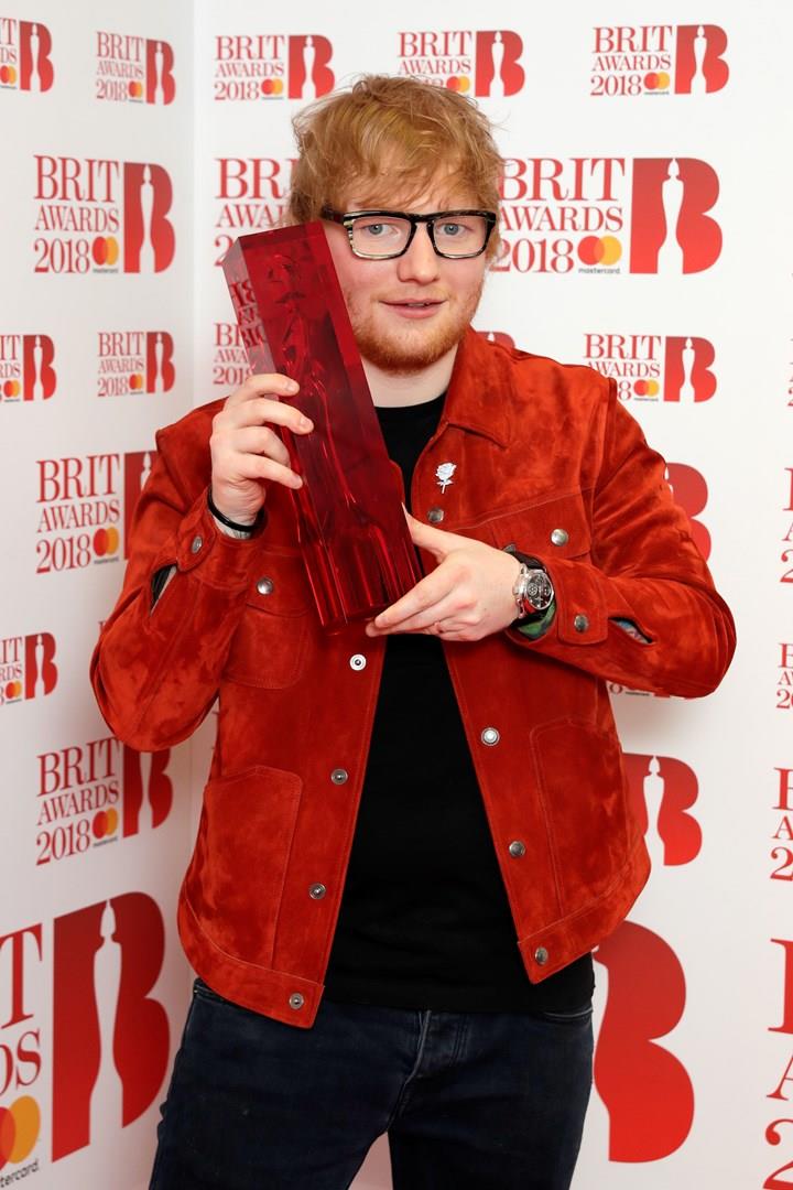 Ed Sheeran BRIT Awards 2018 Sheeran BRIT Awards 2018