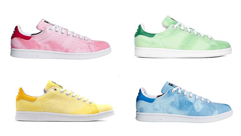 Adidas Stan Smith Holi Pharrel Williams Adidas Stan Smith Holi Pharrel Williams, i 4 colori (rosso, giallo, verde, blu)