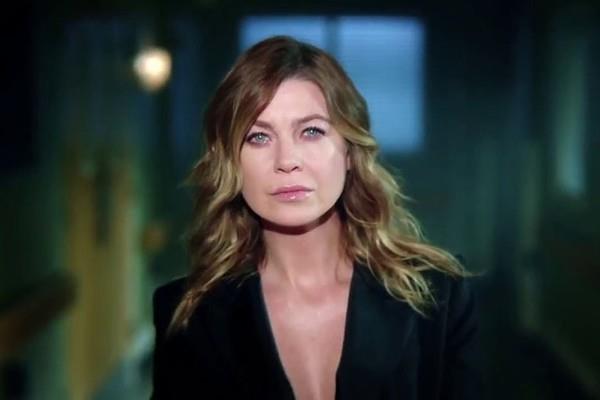 Le foto promozionali della doppia season première di Grey's Anatomy 14 Ellen Pompeo in una scena di Grey's Anatomy 14