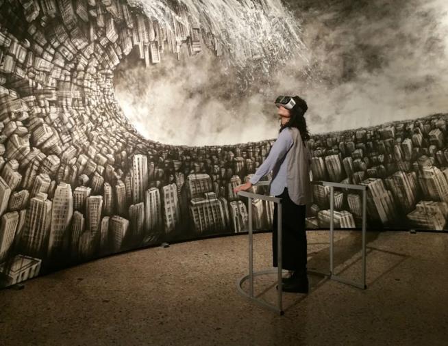 A Milano New Perspective, la mostra a sostegno della lotta contro la leucemia Hyperplanes of Simultaneity, The wave di Fabio Giampietro