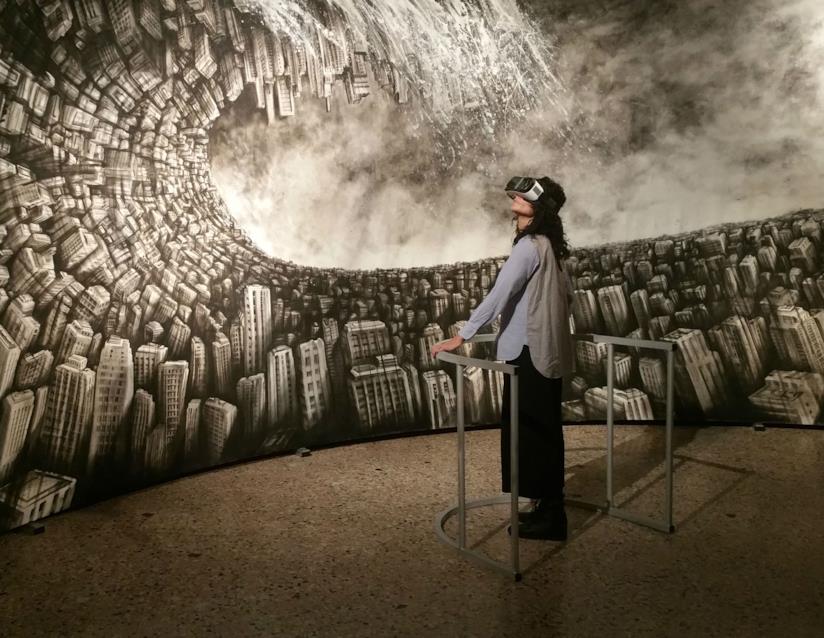 A Milano New Perspective, la mostra a sostegno della lotta contro la leucemia Hyperplanes of Simultaneity, The wave di Fabio Giampietro