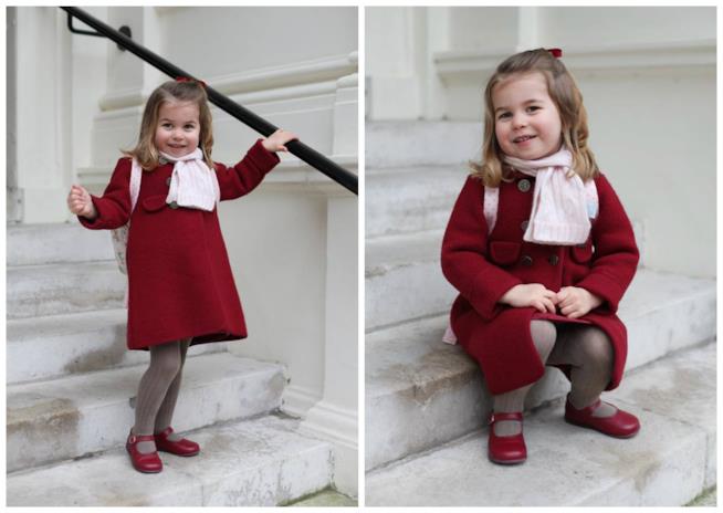 Charlotte di Cambridge ha iniziato l'asilo Charlotte di Cambridge davanti all'asilo