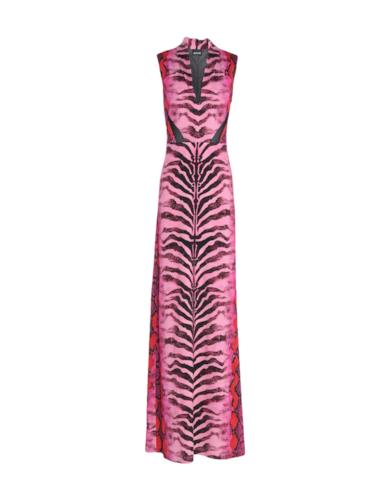 Vestito leopardato fucsia