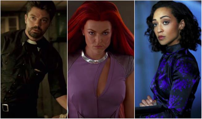 Attori e attrici apparsi in serie Marvel e DC Un collage di attori apparsi sia in serie Marvel che DC