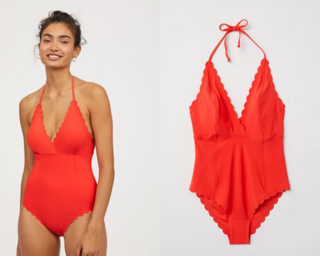 Costume corallo Monokini corallo