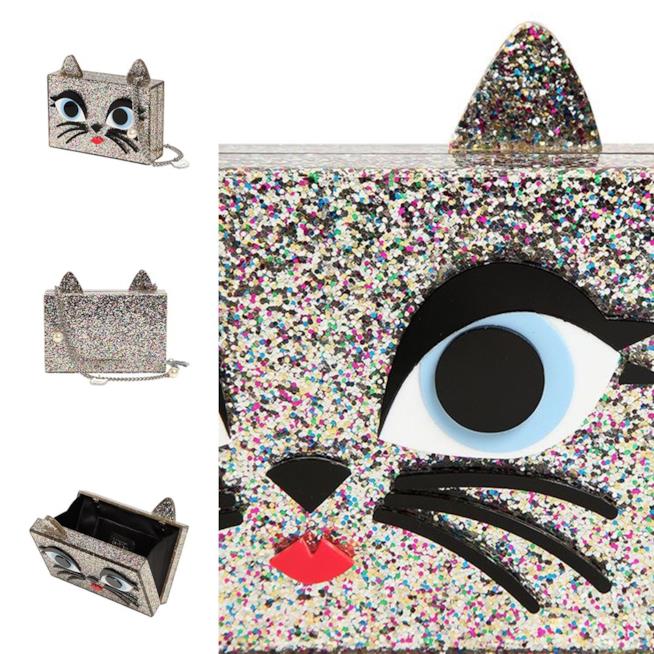 Clutch Choupette di Karl Lagerfeld per Natale Borsa da sera clutch Choupette di Karl Lagerfeld per Natale