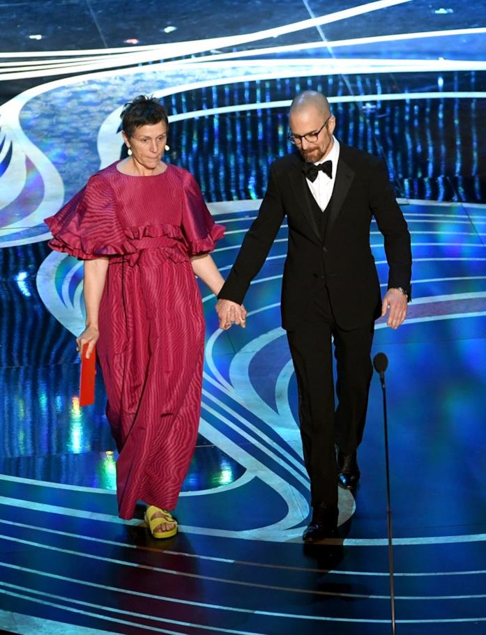 Frances McDormand - Oscar 2019 Frances McDormand in Valentino e Birkenstock agli Oscar