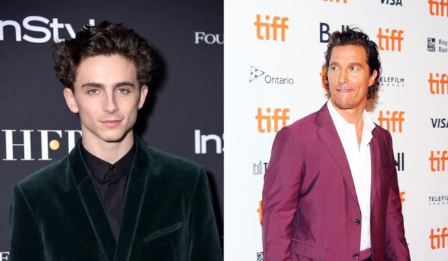 Matthew McConaughey eTimothée Chalamet al TIFF 2018 TIFF 2018, Matthew McConaughey e Timothée Chalamet