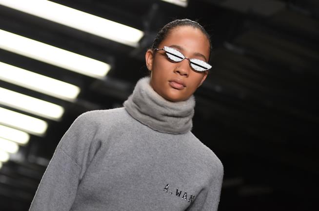 Sfilata Alexander Wang New York Fashion Week Dettaglio del look della sfilata di Alexander Wang alla NYFW