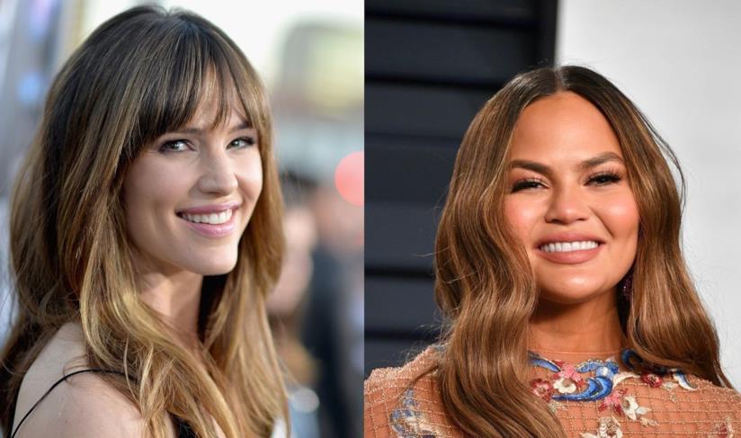 Jennifer Garner e Chrissy Teigen L'attrice Jennifer Garner e la modella Chrissy Teigen