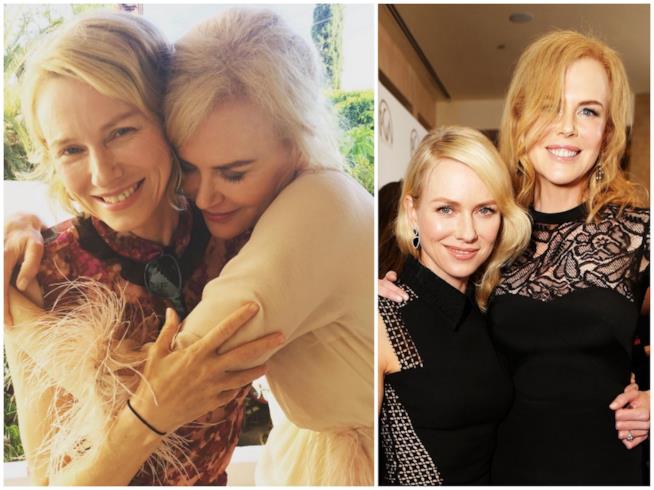 Naomi Watts e la dedica social a Nicole Kidman Naomi Watts e Nicole Kidman