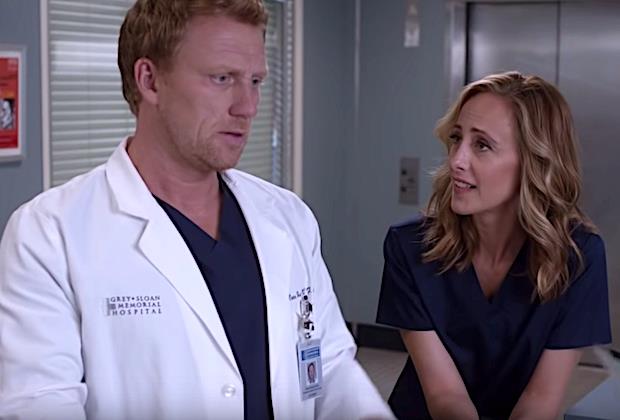 Owen e Teddy in una scena di Grey's Anatomy Owen e Teddy