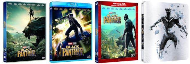 le edizioni home video di Black Panther Il film Black Panther in quattro versioni home video