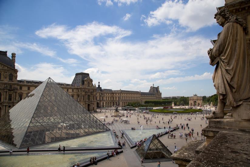 Il Louvre di Parigi Vista del Louvre, il museo più visitato al mondo