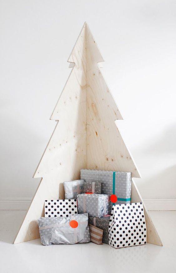 Albero di Natale in legno Albero moderno