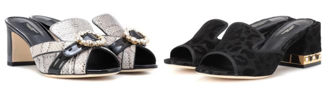 Mules stampa animalier di moda per l'estate 2018 Sabot con la stampa animalier di tendenza per l'estate 2018