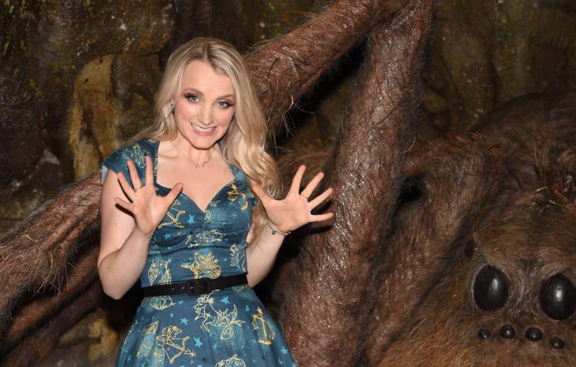 L'attrice di Harry Potter Evanna Lynch Evanna Lynch con Aragog