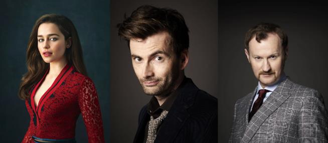 David Tennant, Emilia Clarke e Mark Gatiss in una nuova serie TV David Tennant, Emilia Clarke e Mark Gatiss