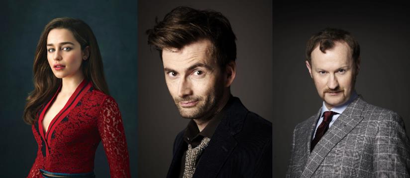 David Tennant, Emilia Clarke e Mark Gatiss in una nuova serie TV David Tennant, Emilia Clarke e Mark Gatiss