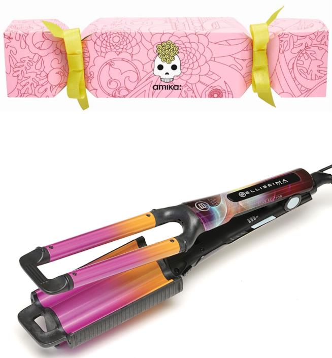 Christmas Cracker di Sephora e Piastra Beach Waves Star Edition Confezione regalo di Amika per Sephora e piastra Bellissima