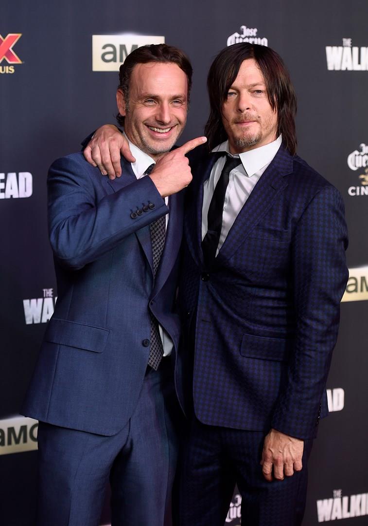 Andrew Lincoln e Norman Reedus Gli attori Andrew Lincoln e Norman Reedus