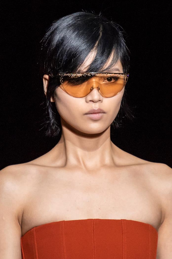 Occhiali a mascherina con lente arancione Givenchy Occhiali a mascherina con lente arancione Givenchy