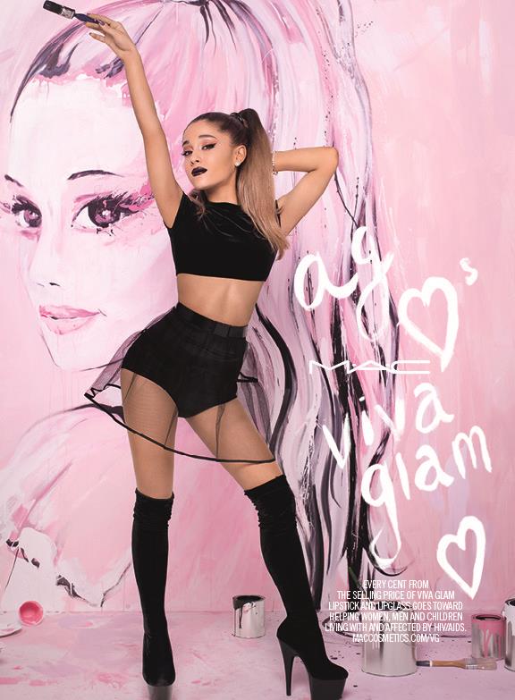 Ariana Grande testimonial MAC Viva Glam Ariana Grande per MAC