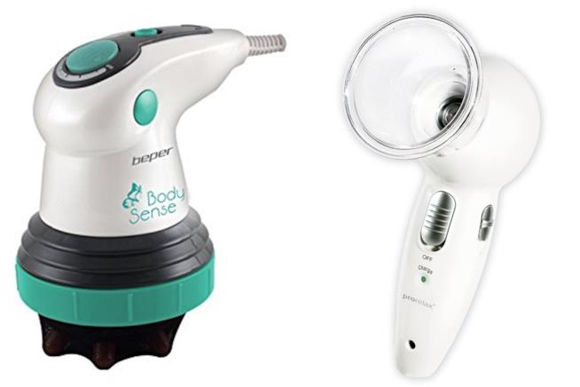 Massaggiatori lipomodellanti, beauty device anticellulite Beper Body Sense e Prorelax, massaggi anticellulite a infrarossi e aspirazione sottovuoto