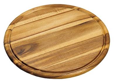 Tagliere rotondo in legno di acacia