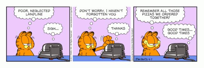 Pungente, pigro e goloso: Garfield Striscia di Garfield