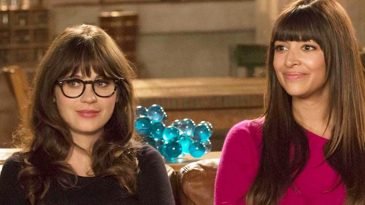 Hannah Simone è diventata mamma Zooey Deschanel e Hannah Simone in New Girl